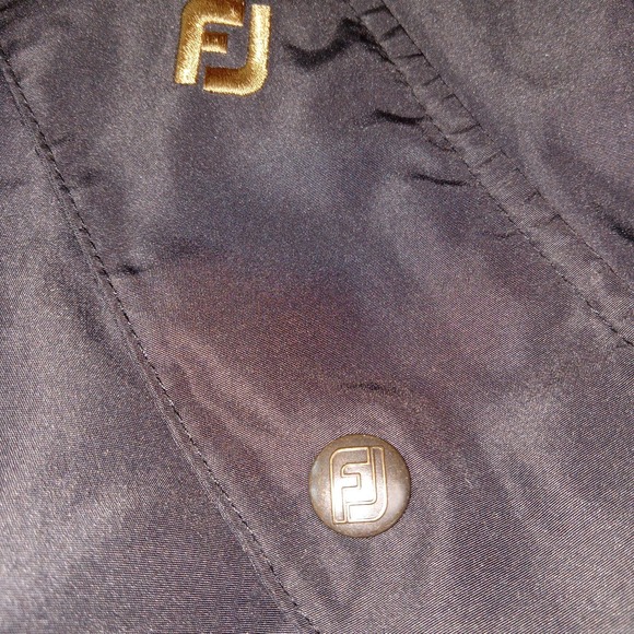 Dryjoys by Footjoy Sleeveless Full Zip/Snap Windbreaker Men's Medium Black - Picture 9 of 10